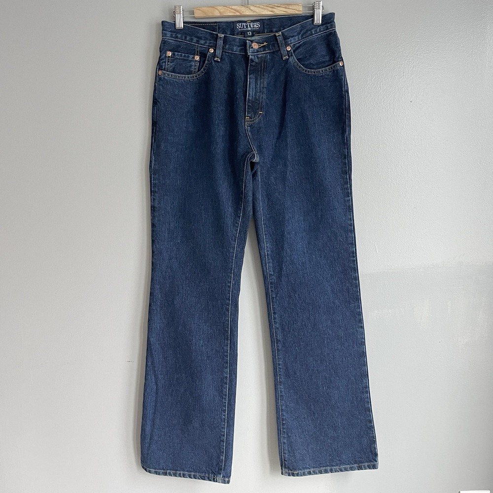 Vintage Sutters 49R Jeans Women's Blue Denim Bootcut Relaxed Mid Rise Size 13
